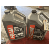 2 1.25 GALLON JUGS OF FRAM SAE 5W-30 FULL SYNTHETIC MOTOR OIL