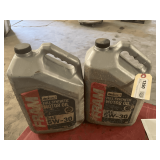 2 1.25 GALLON JUGS OF FRAM SAE 5W-30 FULL SYNTHETIC MOTOR OIL