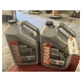 2 1.25 GALLON JUGS OF FRAM SAE 5W-30 FULL SYNTHETIC MOTOR OIL