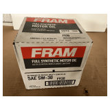 1 CASE/6QUARTS OF FRAM SAE 5W-30 FULL SYNTHETIC MOTOR OIL