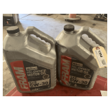2 1.25 GALLON JUGS OF FRAM SAE 5W-30 FULL SYNTHETIC MOTOR OIL
