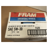 1 CASE-12 QUARTS OF FRAM SAE 5W-30 CONVENTIONAL MOTOR OIL