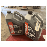 2 1.25 GALLON JUGS OF FRAM SAE 5W-30 FULL SYNTHETIC MOTOR OIL