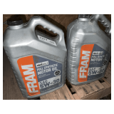 2 1.25 GALLON JUGS OF FRAM SAE 5W-30 FULL SYNTHETIC MOTOR OIL