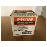 1 CASE/6 QUARTS OF FRAM SAE 0W-20 SYNTHETIC HIGH MILEAGE MOTOR OIL