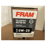 6 GALLONS OF FRAM SAE 0W-20 FULL SYNTHETIC MOTOR OIL