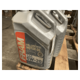 2 1.25 GALLON JUGS OF FRAM SAE 5W-20 FULL SYNTHETIC MOTOR OIL