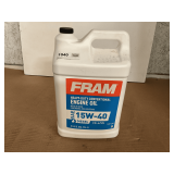 2.5 GALLONS OF FRAM SAE 15W-40 HEAVY DUTY CONVENTIONAL MOTOR OIL