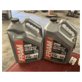 2 1.25 GALLON JUGS OF FRAM SAE 5W-30 FULL SYNTHETIC MOTOR OIL