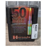 HORNADY 750 GR. A-MAX .50 BMG AMMUNITION IN FACTORY SEALED BOX