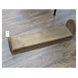 VINTAGE SOLID WOOD COUNTERTOP BOOKSHELF