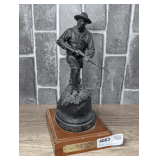 NUMBERED THE ROUGH RIDER FIGURE BY RICK TERRY, REMEMBER THE MAINE