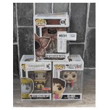 THREE POP FIGURINES IN ORIGINAL BOXES
