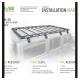 2008 4 Door Jeep Wrangler Roof Rack & Hardware