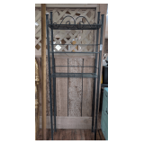 METAL FRAME BATHROOM ABOVE COMMODE SHELVING UNIT