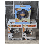 POP FIGURINES AND DISNEY WINNIE THE POOH EEYORE FIGURES IN ORIGINAL BOXES