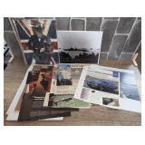 COLLECTIONS OF VINTAGE AUTO ADS, WWII PHOTOS, AUTOGRAPH, AND MORE