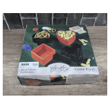 CASINO ROYALE SET OF FOUR EARTHENWARE SNACK BOWLS WITH ORIGINAL BOX