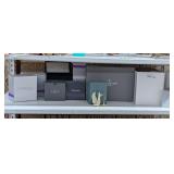 LENOX FINE CHINA CHRISTMAS ORNAMENT IN ORIGINAL BOX HAND CRAFTED IN JAPAN & LOTS OF EMPTY WATERFORD CRYSTAL BOXES