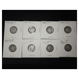 (8) MERCURY DIMES