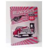 Filling Station Route 66 Premium Gasoline Metal Sign