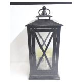 Heavy Metal Lantern with Candle