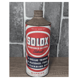 MID-CENTURY SOLOX DENATURED ALCOHOL SOLVENT CAN