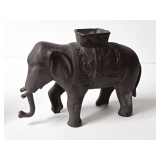 Cast Iron Elephant Coin Bank