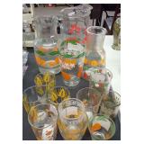 Vintage Pitchers and Juice Glasses