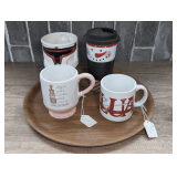 SERVING TRAY AND MUGS INCLUDING STAR WARS