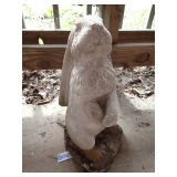 Concrete Rabbit Statue