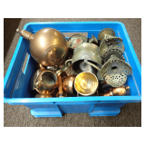 Sterilite OmniBox with AssortedBrass & Metalware