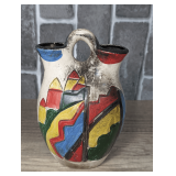HANDMADE DECORATIVE DOUBLE MOUTH POTTERY VASE