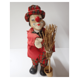 Novelty Musical Clown Wind-Up Doll - Tested, Does Work