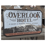 DECORATIVE SIGN, WELCOME TO THE OVERLOOK HOTEL