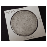 1921-S MORGAN SILVER DOLLAR