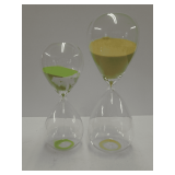 Two Glass Sand Timers