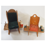 Two Wood Chair Sewing Accessories