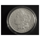 1884-O MORGAN SILVER DOLLAR COIN UNCIRCULATED - COA NOT INCLUDED