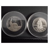 1986 & 1989 COMMEMORATIVE HALF DOLLAR COINS