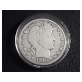 1915-D BARBER HALF DOLLAR