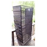Lyon Metal Products Wire Mesh and Perforated Steel Stacking Baskets