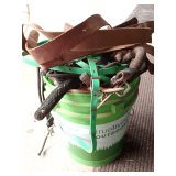 Assorted Horse Tack in 5ga Bucket