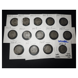 (14) 1943 JEFFERSON WARTIME NICKELS