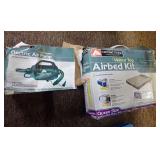 Ozark Trail Velour Top Queen Airbed Kit with Electric Air Pump in Box