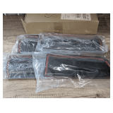 FOUR SMOKED TAIL LIGHT LENSES, PRESUMED TO FIT LATE MODEL DODGE CHALLENGER
