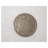1858 HALF DIME