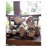 Assorted Garden Figurines and Decorations