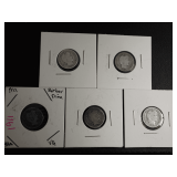(5) BARBER DIMES