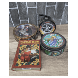 TINS INCLUDING HARRY POTTER, HOT WHEELS, COCA-COLA SANTA, AND MORE